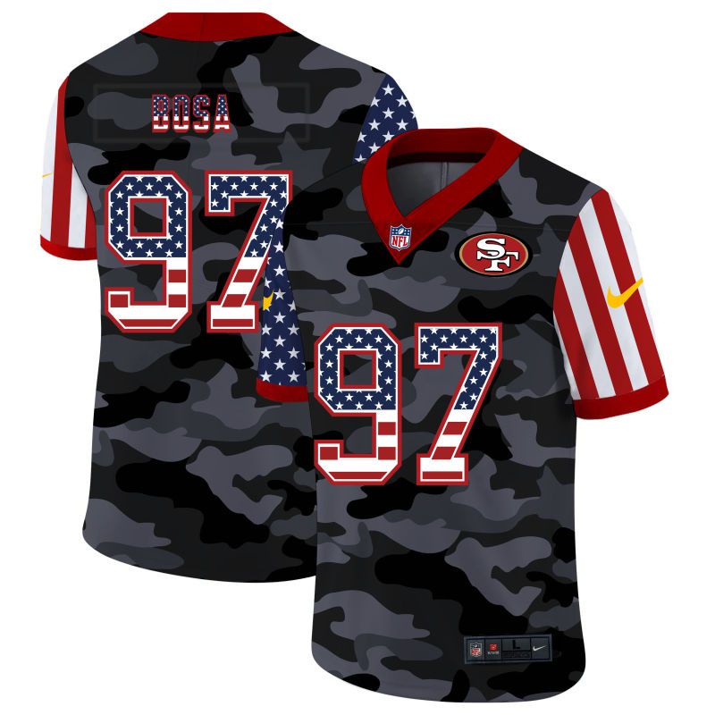 Men San Francisco 49ers #97 Bosa 2020 Nike USA Camo Salute to Service Limited NFL Jerseys->san francisco 49ers->NFL Jersey